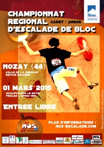 Championnat régional bloc cadet / junior @ Nozay - Espace Edlinger, Salle de la Chesnaie | Nozay | Pays de la Loire | France